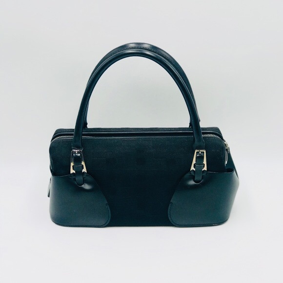 canvas handbags with leather trim